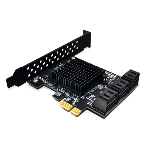 Marvell 88SE9215 Chip PCI Express SATA 3 PCIE SATA PCI-E PCI E SATA tarjeta/tarjeta de expansión/controlador/Centro/multiplicador Puerto SATA 3,0 SATA3 ► Foto 1/6