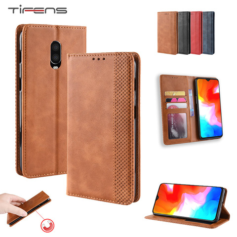 Funda de teléfono de cuero de lujo para Oneplus Nord N100 N10 9 8T 7 7T Pro 6 6T 5 5T 3T, funda magnética fuerte para tarjetero ► Foto 1/6