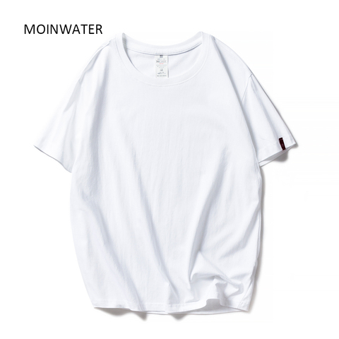 MOINWATER-camisetas blancas y negras para mujer, camisetas de algodón sólido, camisetas de manga corta para mujer, camisetas de verano para mujer MT1901 ► Foto 1/6