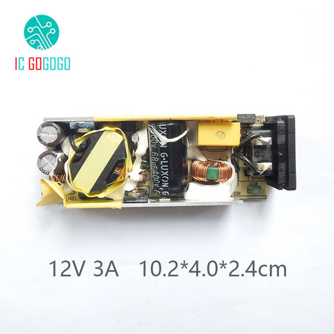Módulo del interruptor de la fuente de alimentación, AC-DC, 12V, 3A, interruptor de circuito rd para luces LED de Monitor LEI, 3000MA, 100-240V ► Foto 1/6