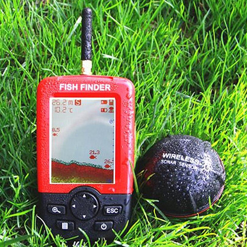 Buscador de peces inalámbrico mejorado alarma de peces sensor de Sonar portátil señuelo de pesca eco Sounder findfish ► Foto 1/5