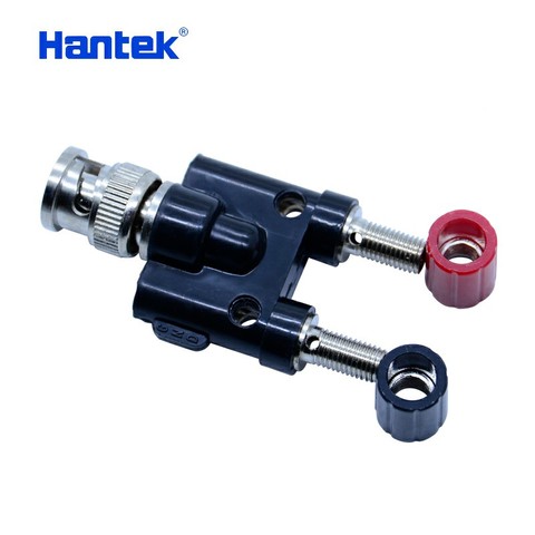 Hantek-adaptador BNC a 4mm, dos enchufes de 4mm 