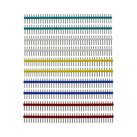 Venta caliente 10 piezas unids 40 Pin 1x40 fila única macho 2,54 Pin de clavija de conector de tira para arduino Diy Kit ► Foto 1/1