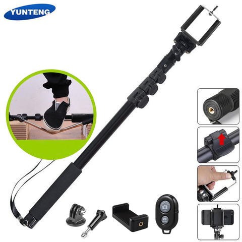 2017 Nuevo llegan Yunteng 188 trípode monopod para cámara y teléfono monopod para gopro buena calidad dar Bluetooth control remoto ► Foto 1/6