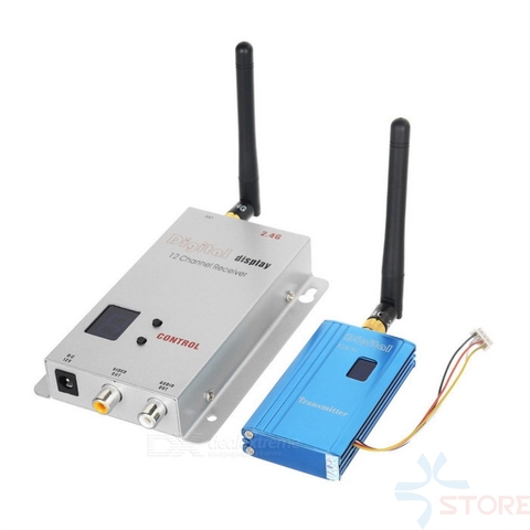 Partom-Kit transmisor y receptor de vídeo inalámbrico, 2,4G, 1000MW, CCTV, transceptor UAV ► Foto 1/6