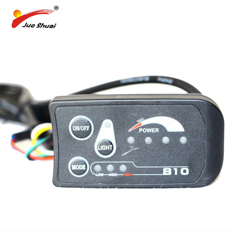 Conector impermeable o Normal, pantalla LED 810 para medidor de velocidad de bicicleta eléctrica, faro para bicicleta eléctrica y controlador ► Foto 1/6