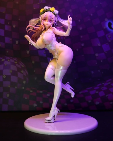 Figura Sexy de Anime Super Sonico, vestido de boda de 10 ° Aniversario Figura de acción de PVC, modelo coleccionable, muñeco de juguete para adultos, regalo ► Foto 1/6