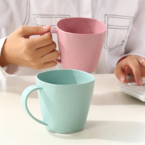 Taza De novedad De 301-400ml, taza con personalidad para leche, zumo, limón, café, té, Taza De cerámica creativa, vaso De plástico reutilizable ► Foto 1/6