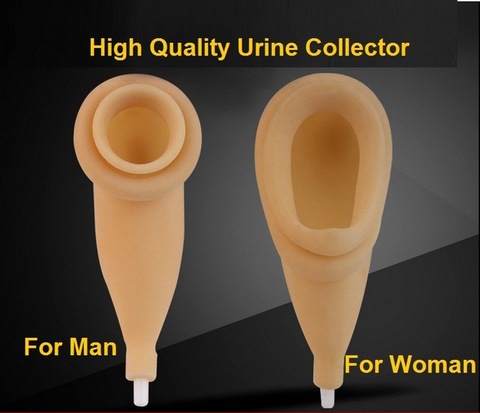 Urinales de látex para hombres y mujeres, recolector de orina en cama, bolsa transpirable para orina, incontinencia urinaria para ancianos ► Foto 1/1
