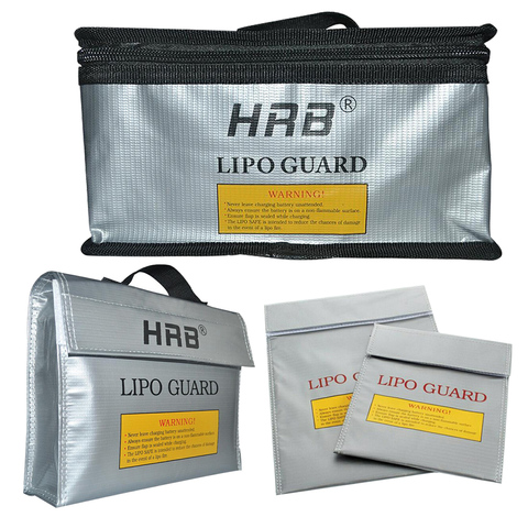 HRB-Bolsa de seguridad para batería LiPo incombustible, bolsa de guardia segura, 215x155X115mm, 240x65x180, a prueba de explosiones, bolsa protectora para helicópteros ► Foto 1/6