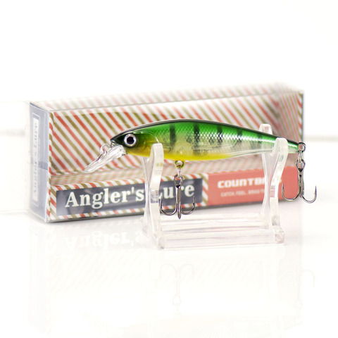 67mm 6g Countbass hundimiento lento Shad cebo duro cristal bolas sonajero, pescador de señuelo Minnow Wobblers para trucha Pike pesca ► Foto 1/6