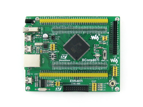 EVK407I STM32F4 Placa de desarrollo STM32F407IGT6 STM32F407 con USB3300 HS/SM Ethernet NandFlash JTAG/SWD LCD USB a UART ► Foto 1/6