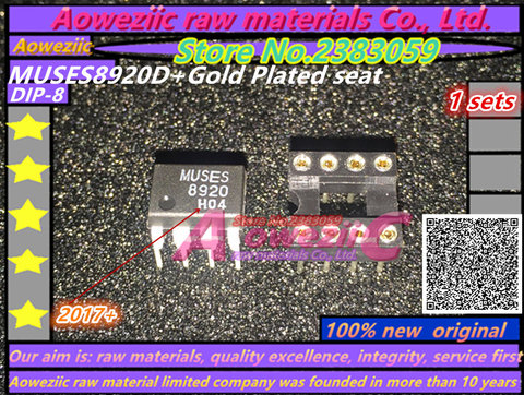 Aoweziic-AMPLIFICADOR DE OPERACIONES dual mues8920 mues8920d, nuevo y original, 2017 + (1 Uds.) 100%, DIP8 MUSES8920 + asiento chapado en oro ► Foto 1/1