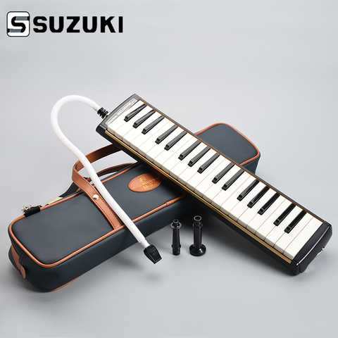SUZUKI-M-37C harmónica de teclado Melody On Alto, 37 teclas, profesional, melódica/pianica, con bolso de mano, regalo a elegir ► Foto 1/4