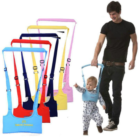 2022 nueva marca lindo bebé niño pequeño caminar seguridad para niños pequeños arnés asistente aprender a caminar bebé caminar cinturón asistente ► Foto 1/6
