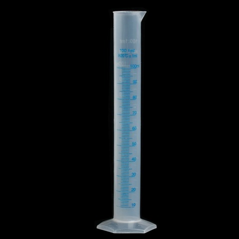 Cilindro de medición de plástico para laboratorio, herramienta de prueba de líquido, jarra de tubo, nueva, 1 ud. ► Foto 1/1