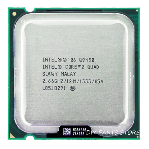 4 core INTEL Core 2 Quad Q9450 CPU INTEL Q9450 procesador 2,5 Ghz/12M /1333GHz) Socket LGA 775 ► Foto 1/2