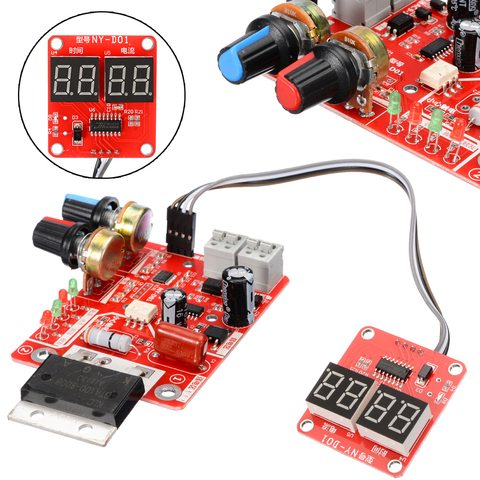 NY-D01-máquina de soldadura por puntos 100A, Panel de Control que regula el tiempo y la corriente, pantalla Digital, controlador de transformador de soldadura por puntos ► Foto 1/6