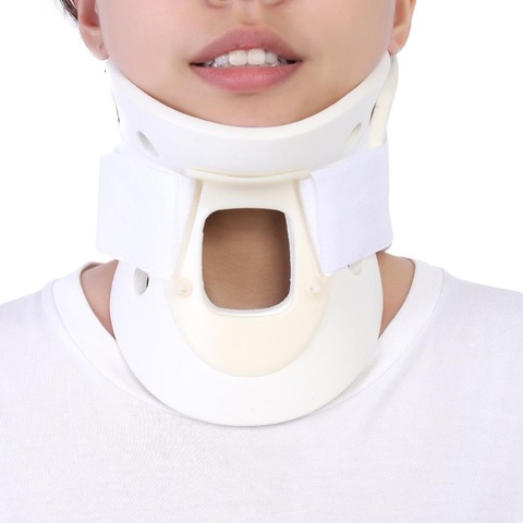 Soporte y soporte para el cuello, 3 tamaños, cuello Cervical, soporte para el cuello, estirador para el dolor de cabeza, ortesis para el cuello, tirantes para mujeres y hombres ► Foto 1/6