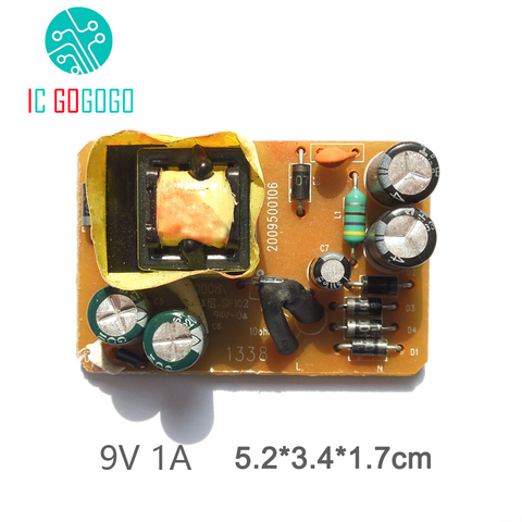 5 piezas unids AC-DC 9 V 1A módulo de fuente de alimentación de conmutación DC regulador de voltaje interruptor placa de circuito para TP-Link 1000MA 800MA 240-100 V SMPS ► Foto 1/6