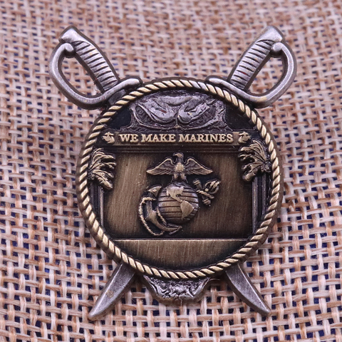 Pin regalo de solapa de Cuerpo de Marines, insignia militar estadounidense, pin esmaltado ► Foto 1/3