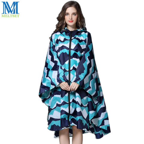 Gabardina con capucha para mujer, abrigo impermeable para exterior de larga distancia, Poncho para lluvia, 3 colores ► Foto 1/6