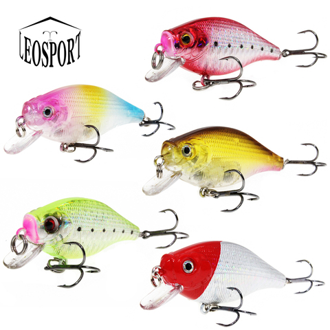 Señuelos de Pesca de plástico duro Minnow 6,5 CM/7,2G cebo Artificial señuelo Crankbait aparejos de Pesca ► Foto 1/6