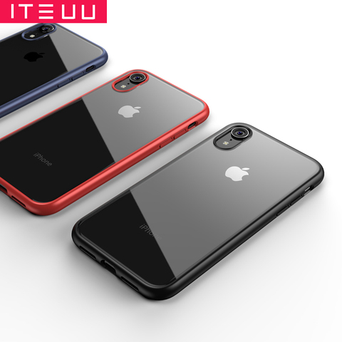 ITEUU-funda transparente antigolpes para iphone X, XS, Max, XR, carcasa trasera transparente de acrílico de TPU para iphone XR, X, XS, MAX ► Foto 1/6