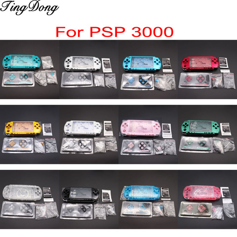 Juego de repuestos para consolas de juegos, cubierta de cobertura completa con botones, versión antigua, PSP3000, PSP 3000, 1 Juego ► Foto 1/6