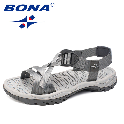 BONA-sandalias de estilo clásico para hombre, zapatos cómodos para caminar al aire libre, con banda superior, suaves y ligeras, para verano, envío gratis ► Foto 1/4