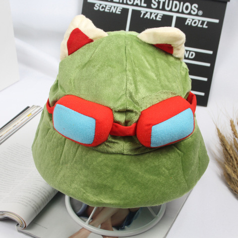 Gran oferta de 2017, gorro kawaii Swift de explorador de Timor eemo para hombre y mujer, mercancia LOL, sombrero caliente lateral de Cosplay para fiesta, gorro verde militar ► Foto 1/5