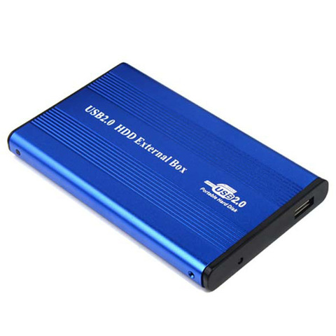 Carcasa de disco duro USB 2,0, caja externa de HDD Caddy de 2,5 pulgadas, IDE HDD con luz LED para ordenador de escritorio y PC ► Foto 1/6