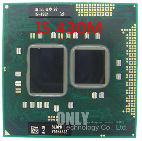Core i5-430M procesador (3M Cache 2,26 GHz a 2,53 GHz i5 430M SLBPN) PGA988 TDP 35W portátil CPU Compatible PM55 HM57 HM55 QM57 ► Foto 1/1