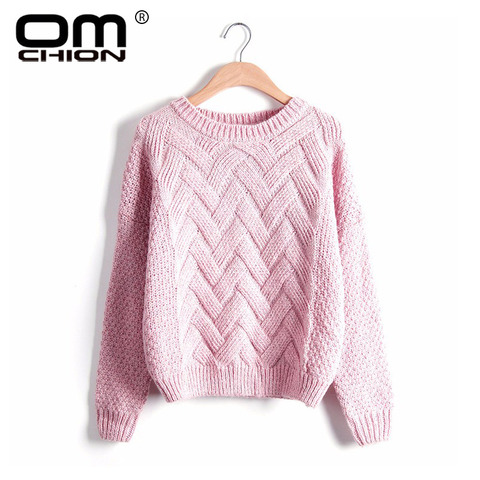 Pull Femme 2016 Autumn Winter Women Sweaters And Pullovers Plaid Thick Knitting Mohair Sweater Female Loose Variegated LMY12 ► Foto 1/6