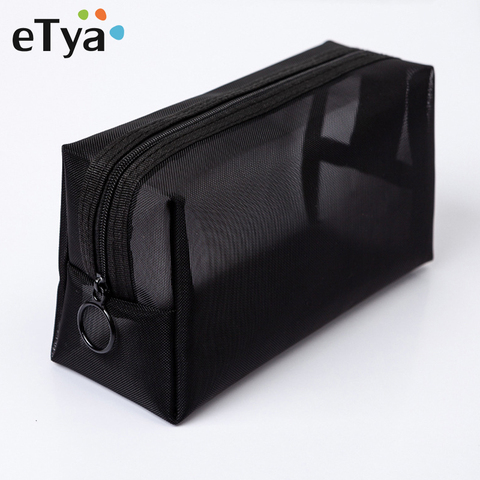 ETya-Bolsa de cosméticos transparente para mujer, estuche de maquillaje con función de viaje, organizador de maquillaje con cremallera, bolsa de almacenamiento, bolsa de limpieza y belleza ► Foto 1/6