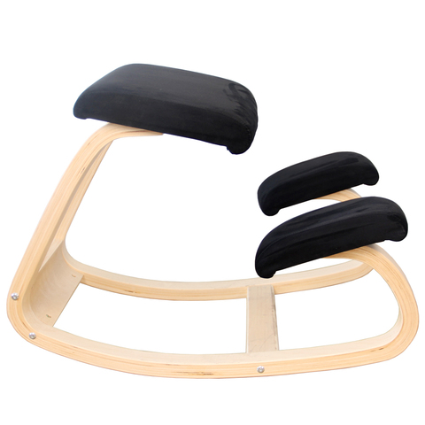 Silla ergonómica para rodillas, taburete de madera mecedora con diseño de silla de postura para ordenador, corrección de postura, antimiopía ► Foto 1/4