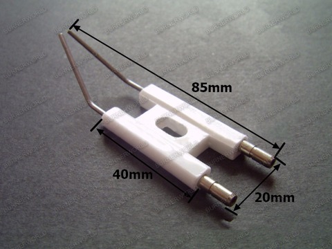 Electrodo de ignición de cerámica, quemador de electrodos de coupé pequeño, polos de ignición, enchufe de encendido ► Foto 1/1