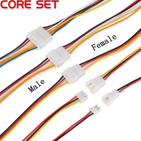 Cable conector XH2.54 2/3/4/5/6 Pin de inclinación de 2,54mm, Cable conector XH, Cable de carga de batería macho y hembra de 200MM de longitud 26AWG 10 Uds. ► Foto 1/6