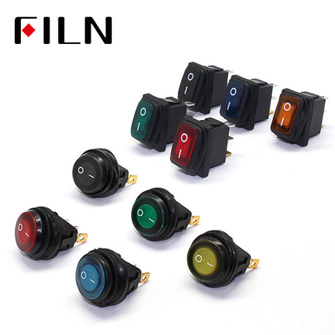 FILN-interruptor basculante impermeable con sello de encendido y apagado, interruptor de 12v, 220V, IP67, iluminación, 6A, 250vac ► Foto 1/6