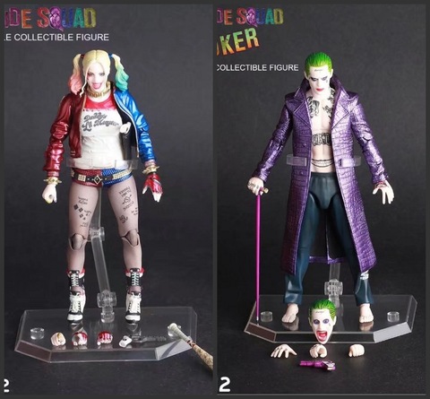 Crazy Toys 1:12 Suicide Squad Harley Quinn y Joker BJD figura de acción juguete coleccionable 7 pulgadas 18 cm ► Foto 1/6