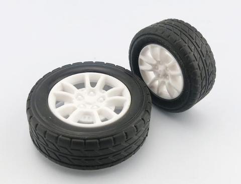 Neumáticos de goma para coche, 4 unids/lote, 1:20, modelo de rueda para robot, accesorio de juguete diy ► Foto 1/1