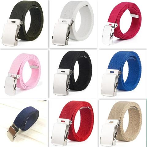 Cinturones de lona de diseño de lujo para niños y niñas, cinturón vaquero de adiestramiento al aire libre, 80-130cm ► Foto 1/6