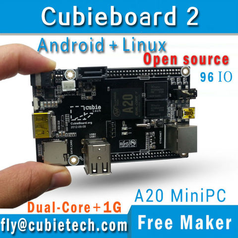 Cubieboard2 A20 Dual Core ARM minipc Cortex-A7 1 GB DDR3 con Linux/android/más poderoso pcduino/frambuesa PI/smartfly equipo ► Foto 1/1