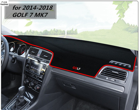 2010-2013 para VolksWagen GOLF 6 MK6 2014-2022 GOLF 7 MK7 interior Auto salpicadero de tablero, Alfombra de protección Mat LHD ► Foto 1/4