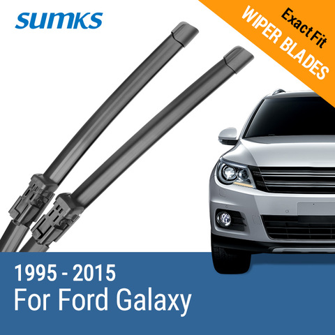 SUMKS-limpiaparabrisas para Ford Galaxy Fit, gancho, Pin lateral, brazos de botón de 1995 a 2015 ► Foto 1/6