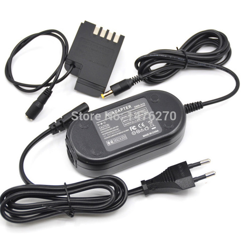 AC Cargador/adaptador de corriente DMW-AC8 + DMW-DCC12 DMW-BLF19 DMW-BLF19E BLF19PP batería simulada para Lumix DMC-GH4 GH3 G9 DMC-GH5 DMC-GH5s ► Foto 1/5