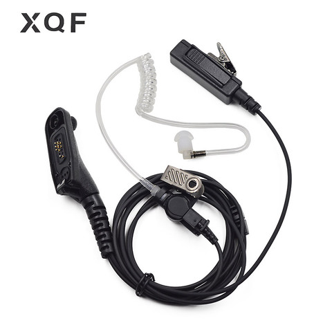 XQF policía tubo de aire del auricular micrófono PTT auriculares para Motorola Radio de dos vías Walkie Talkie DP4400 DP4401 DP4600 DP4800 DP4801 ► Foto 1/6
