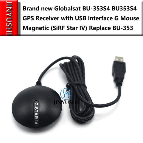 ¡Caliente! ¡Baja ganancia! Globalsat-receptor GPS USB BU-353S4 BU353S4, ratón G magnético (RF Star IV), reemplazo de BU-353 ► Foto 1/6
