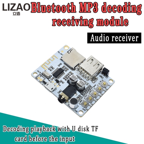 Receptor de Audio Bluetooth, decodificación MP3, USB, tarjeta TF, placa para decodificación, salida de transmisión, nivel antes de usar ► Foto 1/6