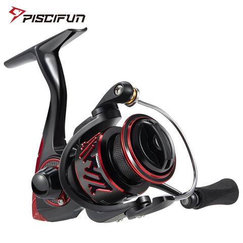 Piscifun Honor XT carrete de pesca hasta 15kg máximo arrastre 10 + 1 rodamientos 5,2: 1/6,2: 1 Relación de engranaje carrete giratorio de agua salada ► Foto 1/6